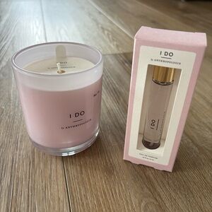 Anthropologie bridal candle/perfume bundle